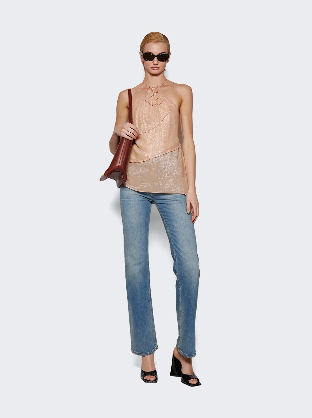 Victoria Beckham Flower Detail Cami Top Rosewater 2 Victoria Beckham Flower Detail Cami Top Rosewater - Image 2