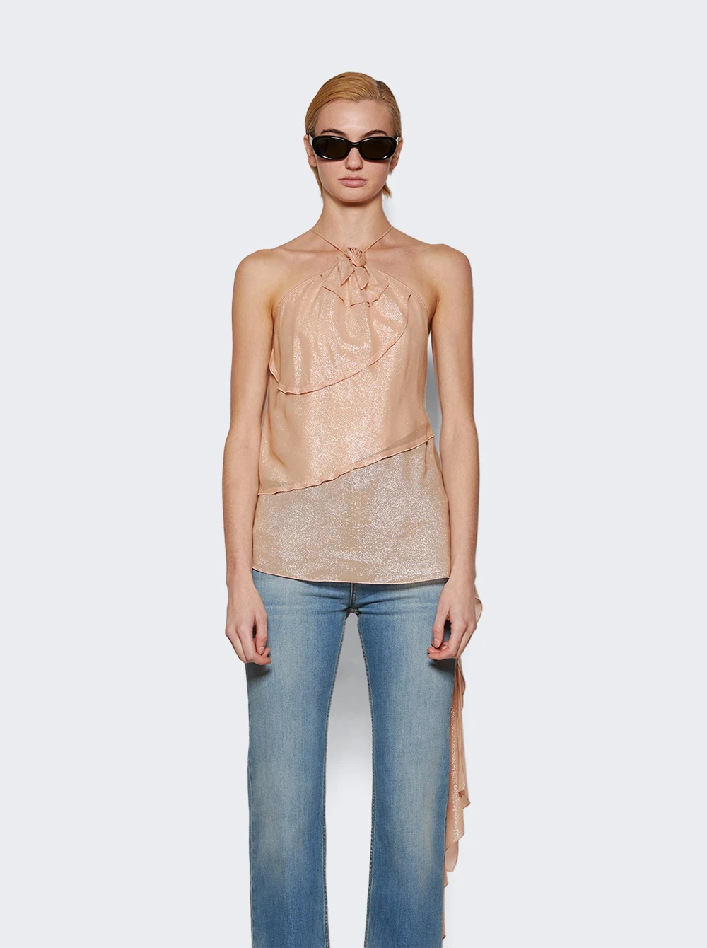 Victoria Beckham Flower Detail Cami Top Rosewater 3 Victoria Beckham Flower Detail Cami Top Rosewater - Image 3