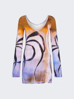 Long Sleeve Ribbed Mini Dress Enigma