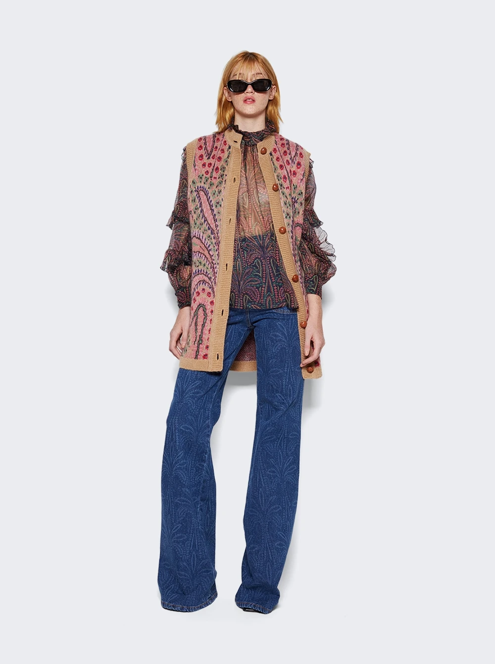 Etro Ruffled Paisley Silk Blouse Multicolor 2 Etro Ruffled Paisley Silk Blouse Multicolor - Image 2