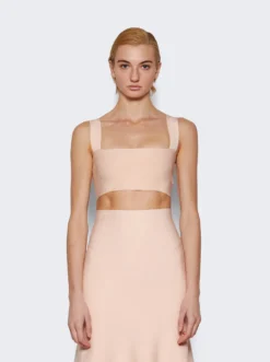 Victoria Beckham Bandeau Top Peach -Artemides shop 1222KAC003635A 26956 03 1