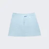 COURREGES Vinyl Mini Skirt Pastel Light Blue