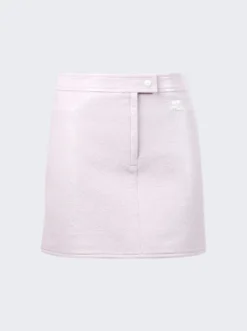 COURREGES Vinyl Mini Skirt Light Pink
