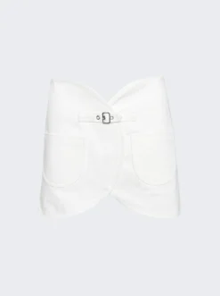 COURREGES Ellipse Mini Skirt Heritage White