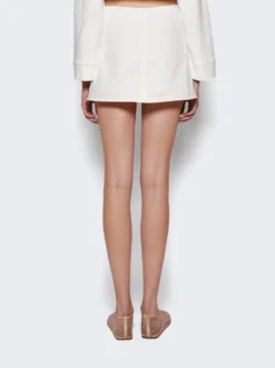 COURREGES Ellipse Mini Skirt Heritage White -Artemides shop 124DJU143DE0022 05