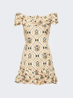 Jardin Jarron Mini Dress Cream