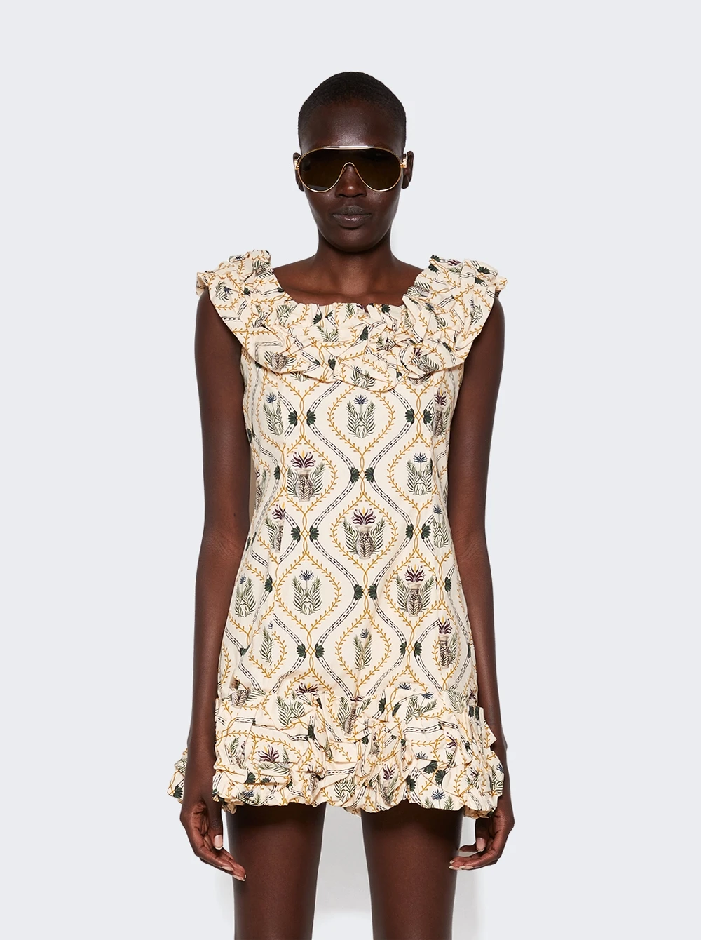 Jardin Jarron Mini Dress Cream 3 Jardin Jarron Mini Dress Cream - Image 3