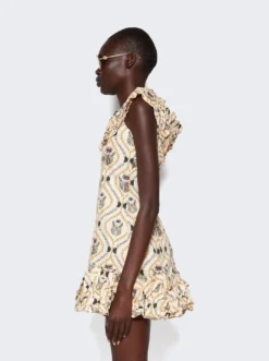 Jardin Jarron Mini Dress Cream 8 Jardin Jarron Mini Dress Cream -Artemides shop 12619 29417 04 1