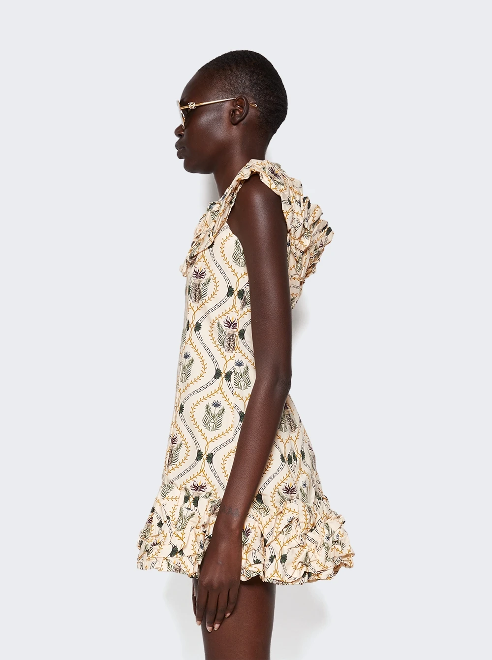 Jardin Jarron Mini Dress Cream 4 Jardin Jarron Mini Dress Cream - Image 4