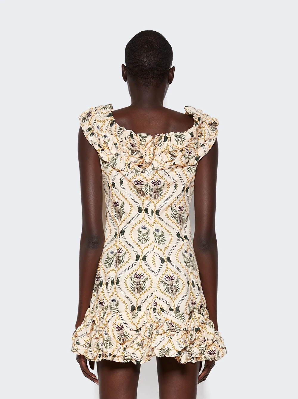 Jardin Jarron Mini Dress Cream 5 Jardin Jarron Mini Dress Cream - Image 5