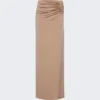 Magda Butrym Cut Out Maxi Skirt Beige