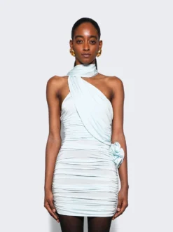 Magda Butrym Mini Dress Blue -Artemides shop 195424 1740 03 1