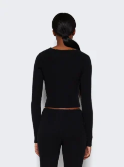 Pullover With Logo Necklace Black -Artemides shop 1KC1241006 2509 05 1