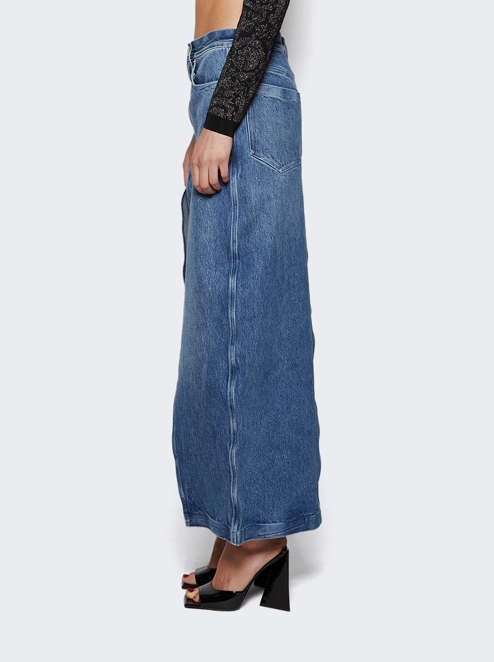 Long Crossover Skirt Vintage Medium 4 Long Crossover Skirt Vintage Medium - Image 4