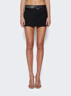 Belted Mini Skirt Black -Artemides shop 1WC1245287 2509 03 1