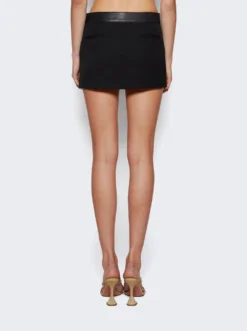 Belted Mini Skirt Black -Artemides shop 1WC1245287 2509 05 1
