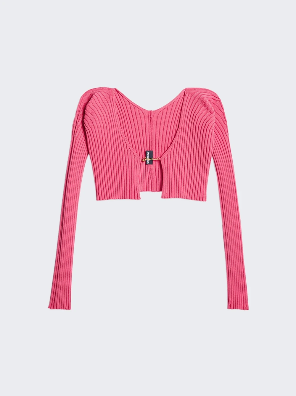 Jacquemus La Maille Pralu Cardigan Neon Pink 1 Jacquemus La Maille Pralu Cardigan Neon Pink
