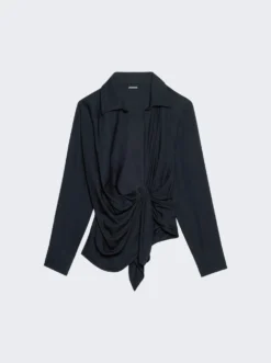 Jacquemus La Chemise Bahia Top Dark Navy