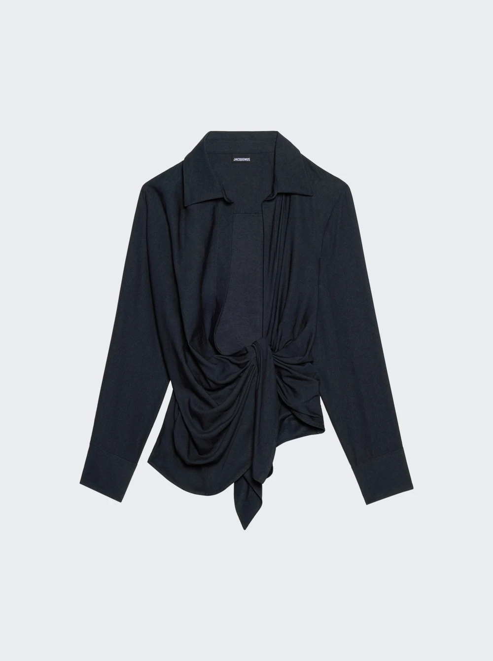 Jacquemus La Chemise Bahia Top Dark Navy 1 Jacquemus La Chemise Bahia Top Dark Navy