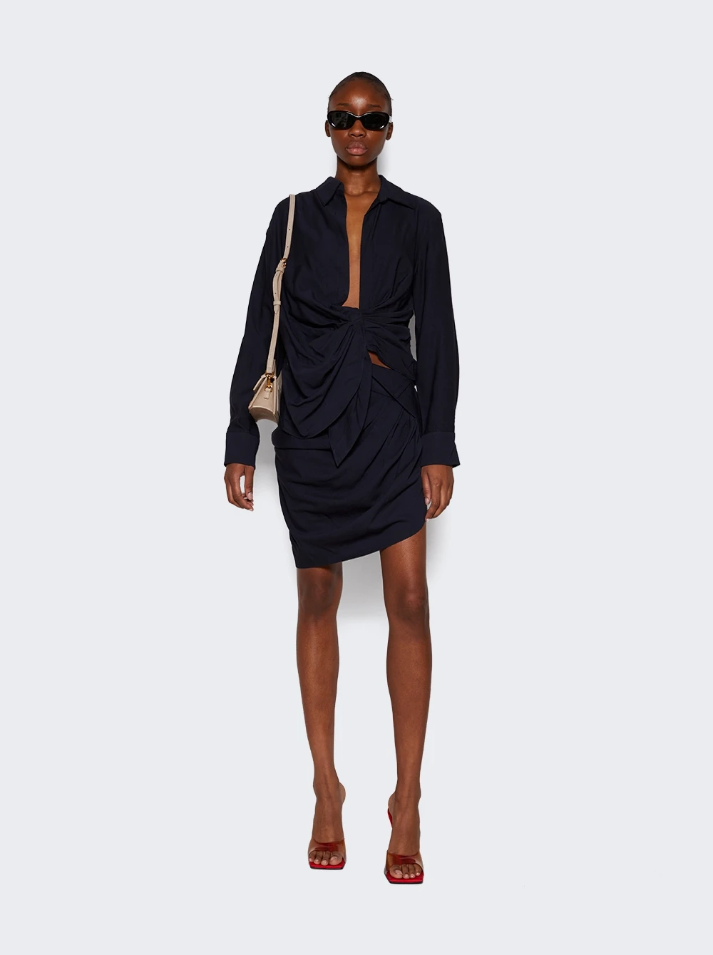 Jacquemus La Chemise Bahia Top Dark Navy 2 Jacquemus La Chemise Bahia Top Dark Navy - Image 2
