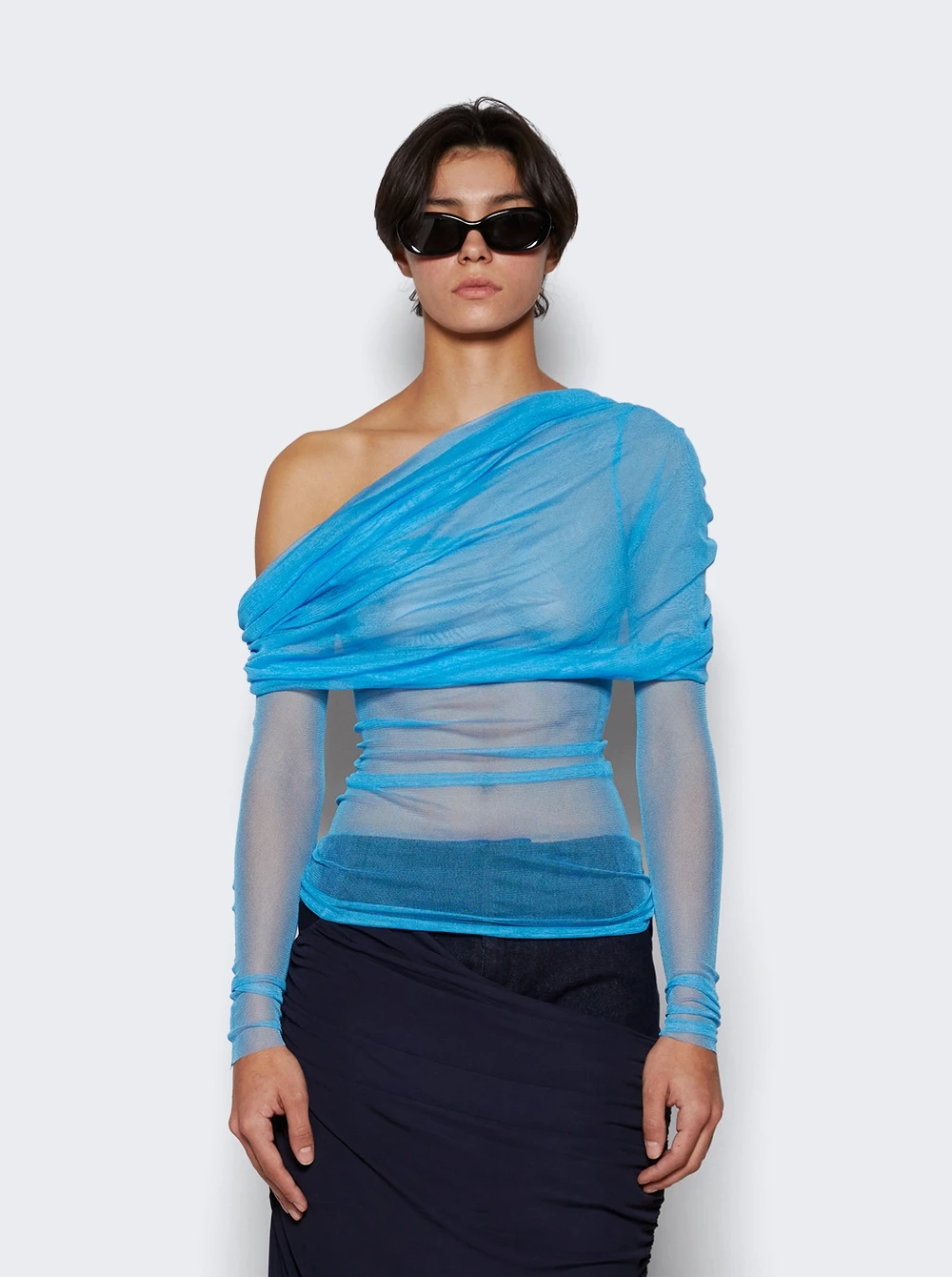 Veiled Top Dolphin Blue 3 Veiled Top Dolphin Blue - Image 3