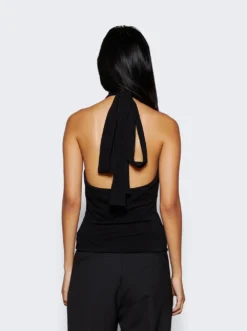 Magda Butrym Cutout Halter Jersey Top Black 9 Magda Butrym Cutout Halter Jersey Top Black -Artemides shop 221923 2509 05 1