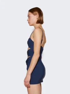 Pierced Orbit Mini Dress Navy -Artemides shop 23017014 29546 04 1