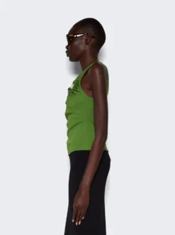 Folia Float Buckle Asymmetric Tank Top Stem Green 8 Folia Float Buckle Asymmetric Tank Top Stem Green -Artemides shop 23021307 47494 04 1