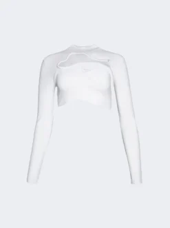 Salacia Cropped Top White