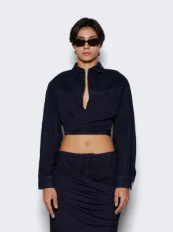 Sevilla Denim Wrap Top Blue -Artemides shop 23042213 1740 03 1