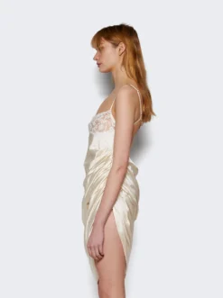 Jacquemus La Saudade Mini Dress Off-white 8 Jacquemus La Saudade Mini Dress Off-white -Artemides shop 233DR079 1495 Off White 04