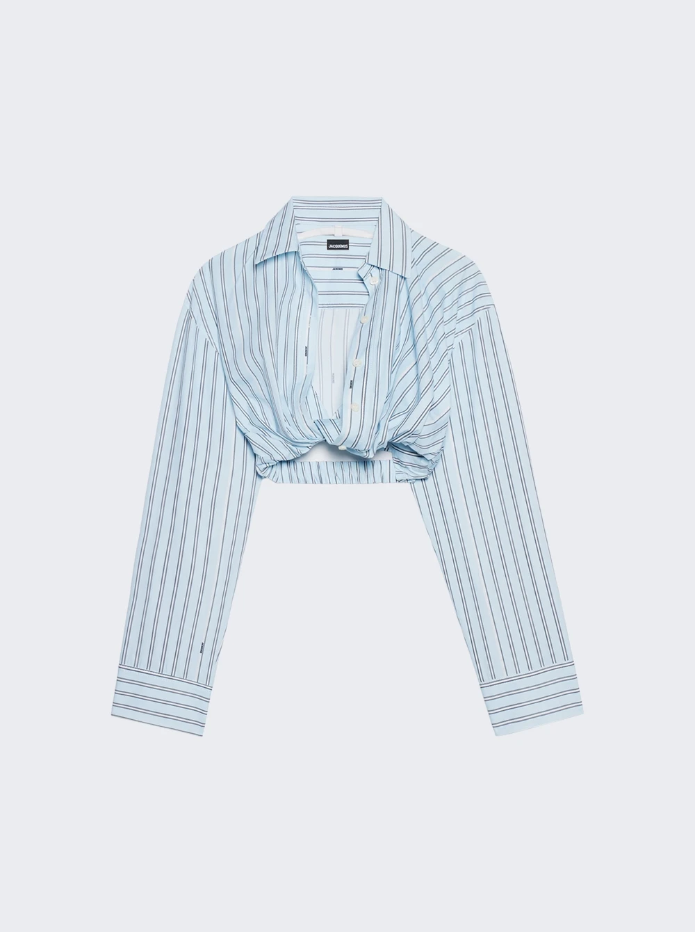 Jacquemus La Chemise Bahia Courte Shirt Print Blue Stripe 1 Jacquemus La Chemise Bahia Courte Shirt Print Blue Stripe