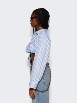 Jacquemus La Chemise Bahia Courte Shirt Print Blue Stripe 8 Jacquemus La Chemise Bahia Courte Shirt Print Blue Stripe -Artemides shop 233SH042 1140 Print Blue Stripe 04