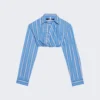 Jacquemus La Chemise Bahia Courte Blue Stripes