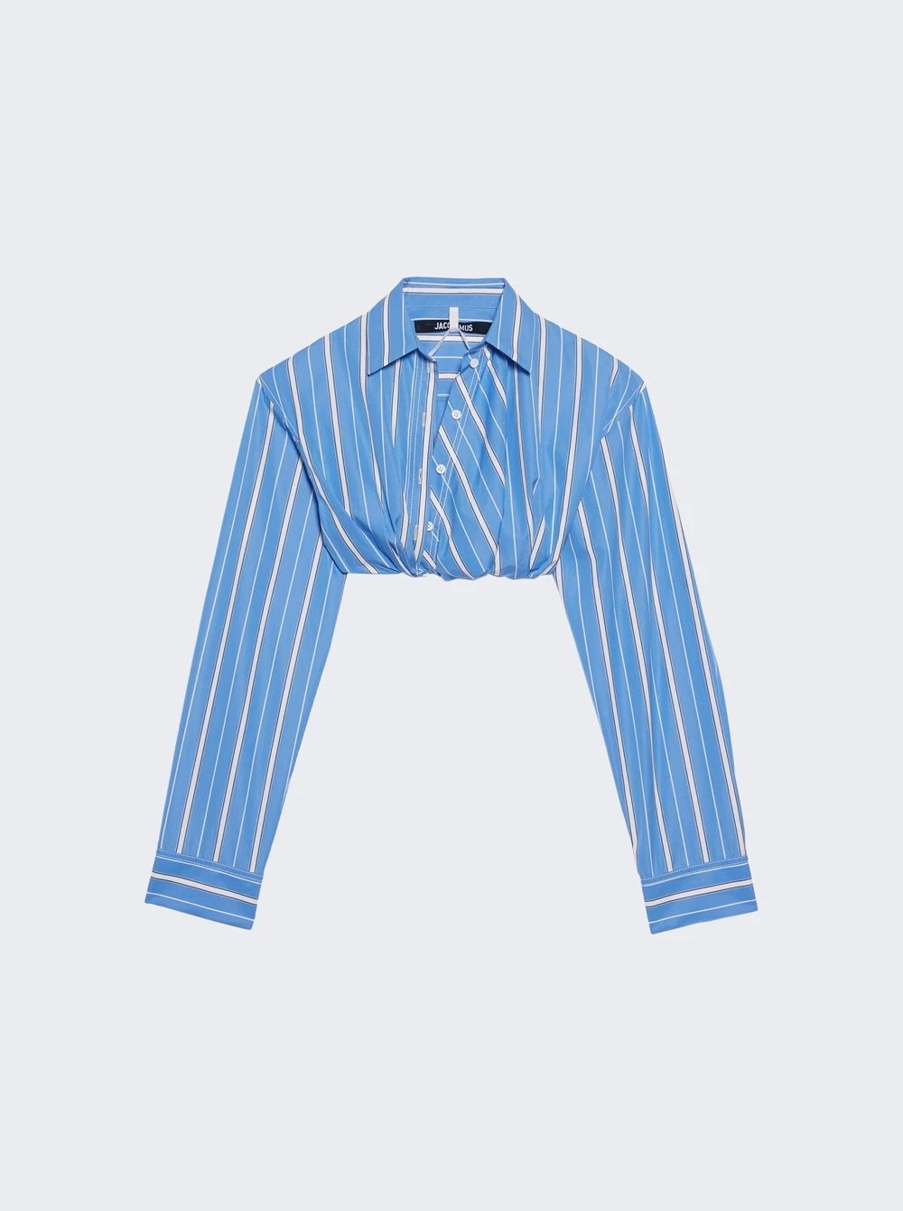 Jacquemus La Chemise Bahia Courte Blue Stripes 1 Jacquemus La Chemise Bahia Courte Blue Stripes