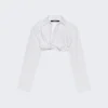 Jacquemus La Chemise Bahia Courte White