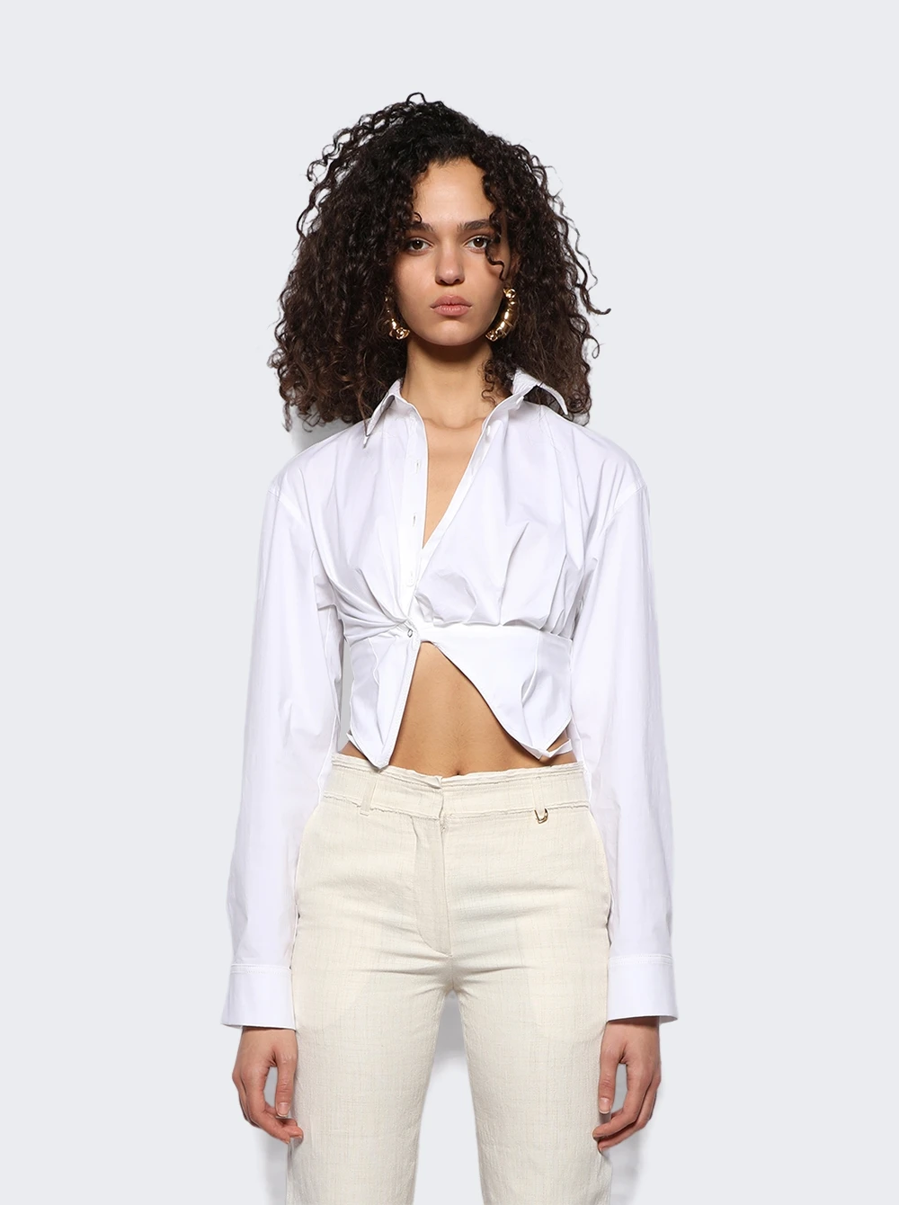 Jacquemus La Chemise Bahia Courte White 3 Jacquemus La Chemise Bahia Courte White - Image 3
