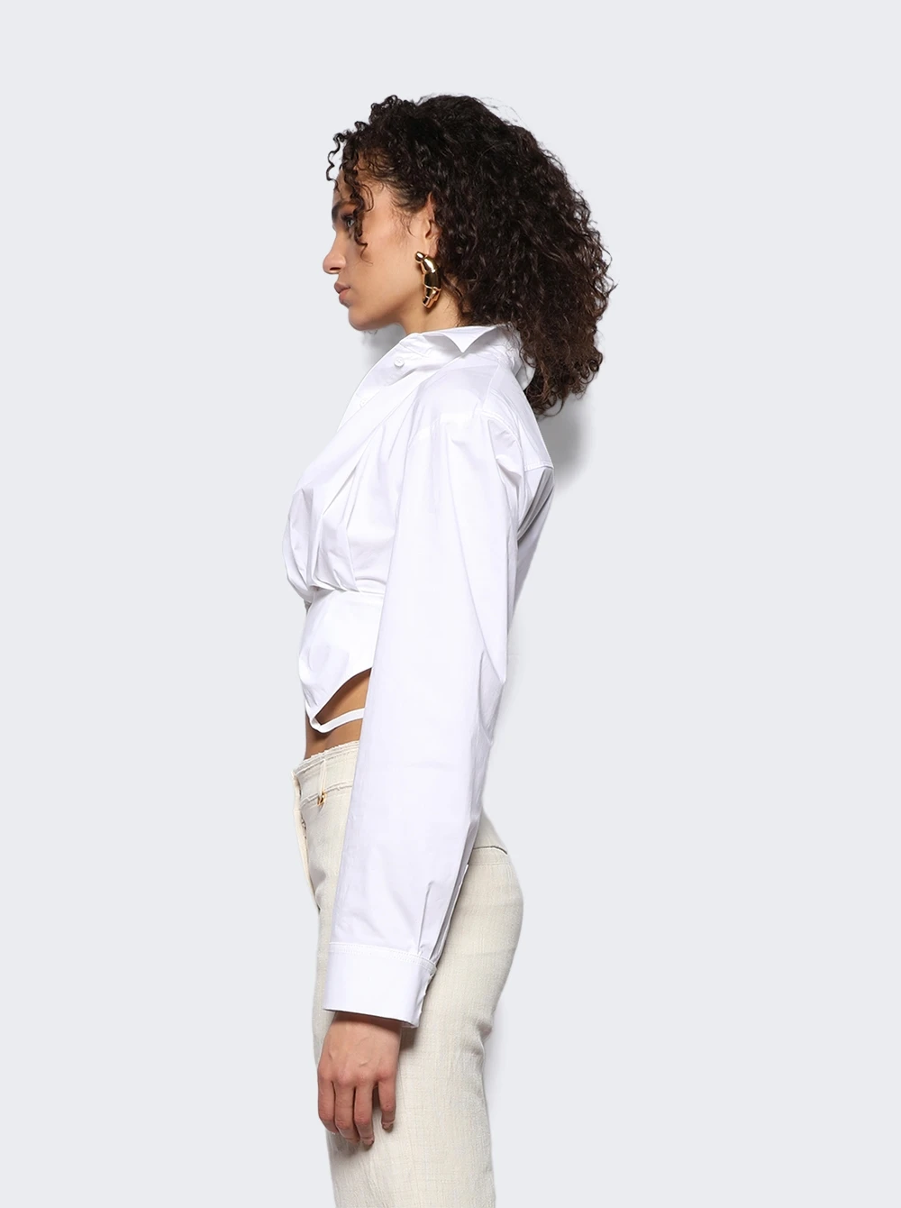 Jacquemus La Chemise Bahia Courte White 4 Jacquemus La Chemise Bahia Courte White - Image 4