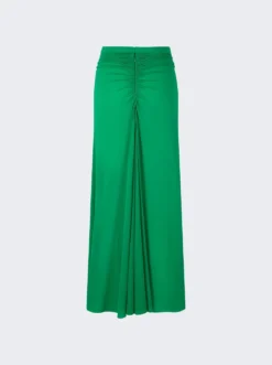 Gathered Maxi Skirt Emerald -Artemides shop 23FJJU400CU0002 4300 06 1