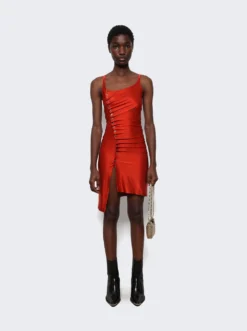 Gathered Mini Dress Paprika 8 Gathered Mini Dress Paprika -Artemides shop 23FJRO523VI0267 45618 02 1