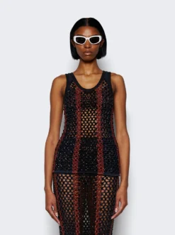 Stripe Dennis Marina Top Navy And Multicolor -Artemides shop 23SWT02 49390 03 1