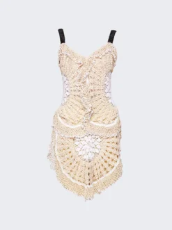 Trio Web Dress Natural White