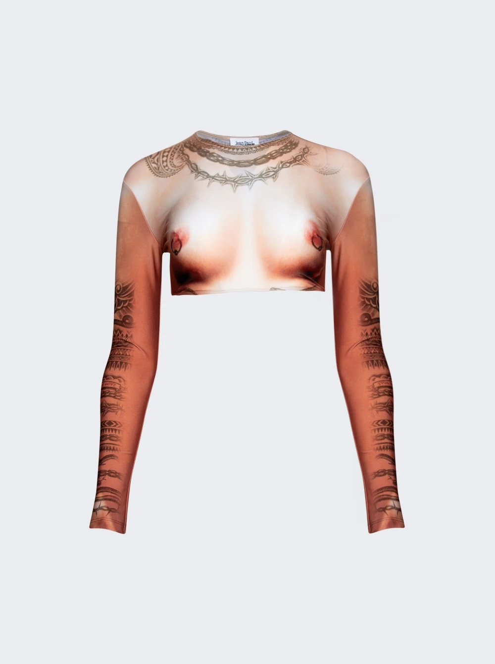 Jean Paul Gaultier Long Sleeves Corps Top Light Nude 1 Jean Paul Gaultier Long Sleeves Corps Top Light Nude