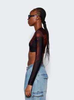 Jean Paul Gaultier Long Sleeves Corps Top Dark Nude -Artemides shop 23 15 F TO104 J527 67 30720 04 1