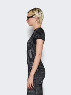 Jean Paul Gaultier L'oeil Crew Neck Top White And Grey 10 Jean Paul Gaultier L'oeil Crew Neck Top White And Grey -Artemides shop 23 15 U TS063 J530 0002 04 1