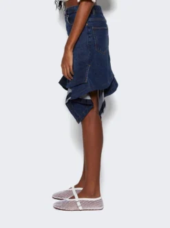 Sacai Draped Skirt Blue 8 Sacai Draped Skirt Blue -Artemides shop 24 07138 Blue 04