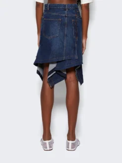 Sacai Draped Skirt Blue 9 Sacai Draped Skirt Blue -Artemides shop 24 07138 Blue 05