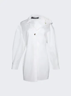 Jacquemus La Mini Robe Chemise White