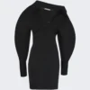 Jacquemus La Robe Angulo Mini Dress Black