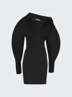 Jacquemus La Robe Angulo Mini Dress Black